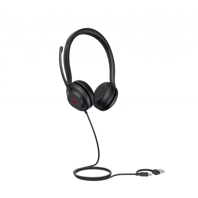 Yealink UH35 Dual UC USB-C/A Headset, com fios, 20 - 20000 Hz, chamadas/música, 139,5 g, headset, preto