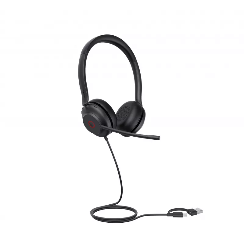 Yealink UH35 Dual UC USB-C/A Headset, com fios, 20 - 20000 Hz, chamadas/música, 139,5 g, headset, preto