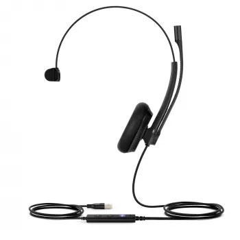 Yealink UH34 Lite Mono Teams Headset, com fios, 20 - 20000 Hz, escritório/call center, 84 g, headset, preto