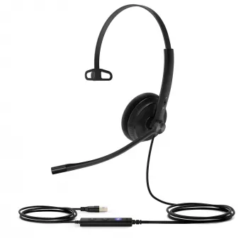 Yealink UH34 Lite Mono Teams Headset, com fios, 20 - 20000 Hz, escritório/call center, 84 g, headset, preto