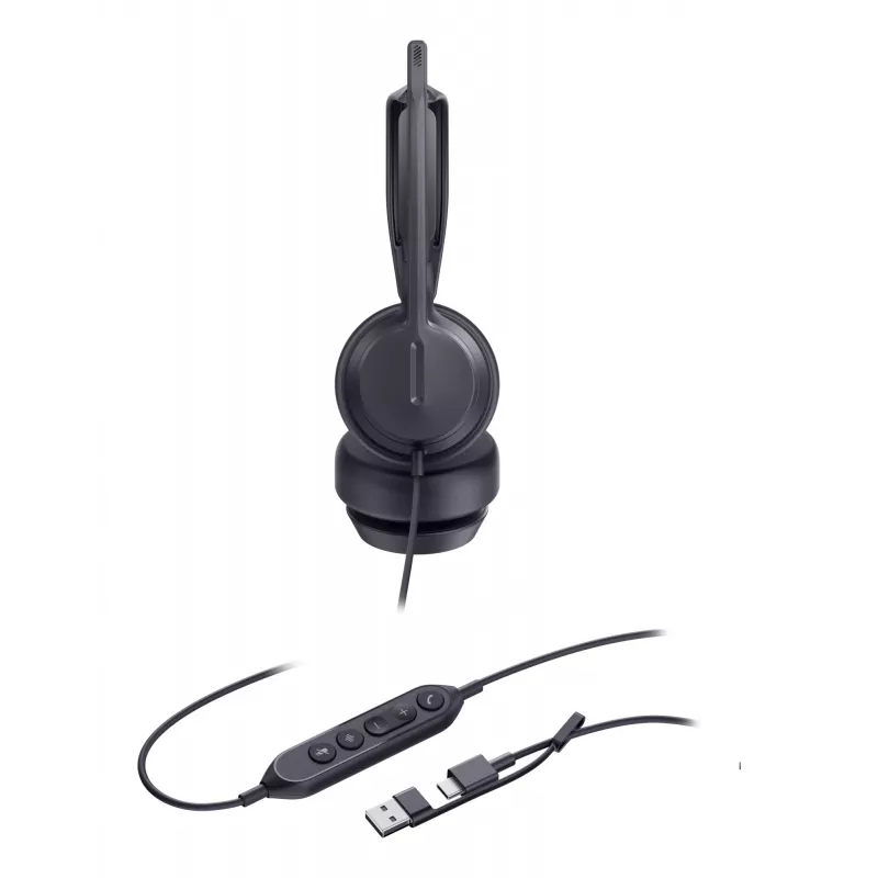 Yealink UH42 Dual UC USB-C/A headset, com fios, chamadas/música, 20 - 20000 Hz, 160 g, headset, preto