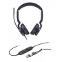 Yealink UH46 Dual Teams USB-C/A headset, com fios, 20 - 20000 Hz, escritório/call center, 166 g, headset, preto