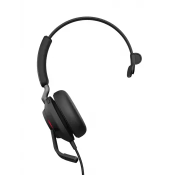 Jabra Evolve2 40 SE headset com fios, arco de cabeça, escritório/call center, USB Type-C / USB Type-A, preto