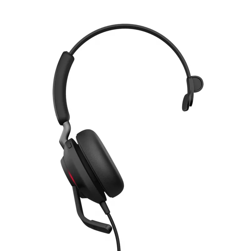 Jabra Evolve2 40 SE headset com fios, arco de cabeça, escritório/call center, USB Type-C / USB Type-A, preto