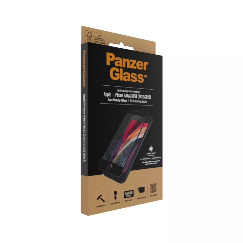 PanzerGlass® proteção de ecrã iPhone 8 | 7 | 6s | 6 | SE (2020/2022) | Edge-to-Edge
