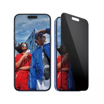 PanzerGlass® protetor de ecrã de privacidade iPhone 16 Plus | 15 Plus | Ultra-Wide Fit com EasyAligner