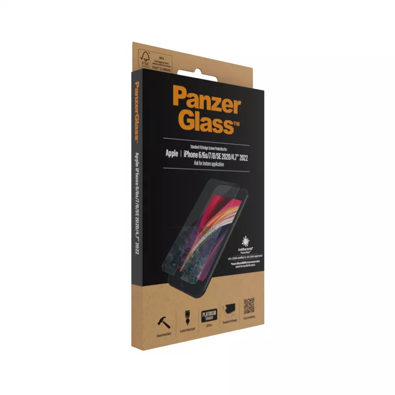 PanzerGlass ® proteção de ecrã iPhone 8 | 7 | 6s | 6 | SE (2020/2022) | Standard Fit