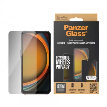 PanzerGlass ® protetor de ecrã de privacidade Samsung Galaxy Xcover7 Pro | Xcover7 | Xcover6 Pro | Ultra-Wide Fit