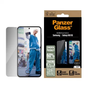 PanzerGlass® protetor de ecrã de privacidade Samsung Galaxy A56 5G | Ultra-Wide Fit