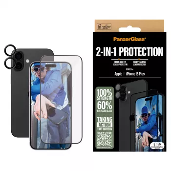 PanzerGlass 2-in-1 Bundle iPhone '24 6,7 polegadas B2863+1283