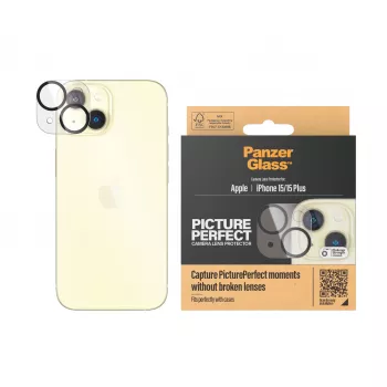 PanzerGlass ® PicturePerfect proteção de lentes de câmara iPhone 15 | 15 Plus