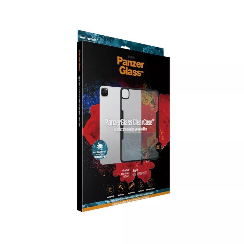 PanzerGlass ® ClearCase™ iPad Pro 11″ (2018, 2020-2022), capa, Apple, Apple - iPad Pro 11″, 27,9 cm (11 polegadas), preto