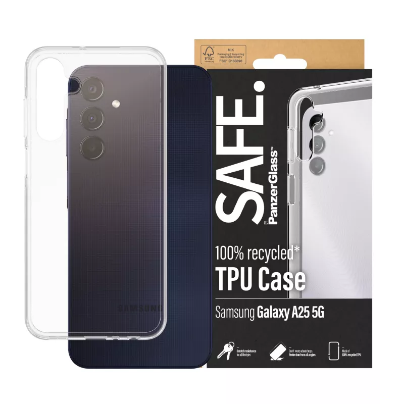 PanzerGlass SAFE. by ® capa TPU Samsung Galaxy A25 5G | transparente