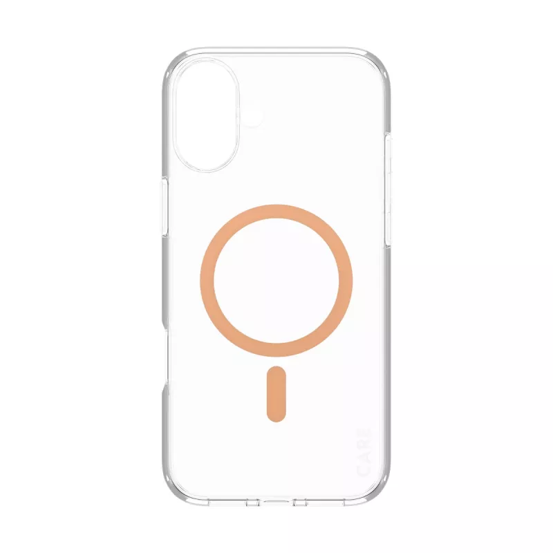 PanzerGlass CARE™ by ® Urban Combat capa transparente com MagSafe Peachy iPhone 16 Plus