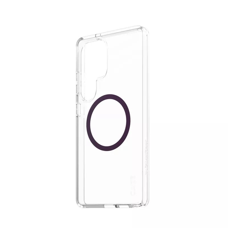Capa PanzerGlass CARE™ by ® Urban Combat transparente com roxo ameixa compatível com Qi Samsung Galaxy S25 Ultra
