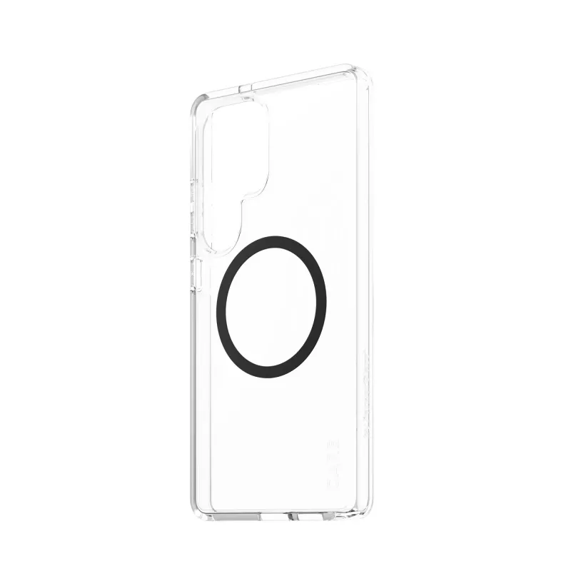 Capa PanzerGlass CARE™ by ® Urban Combat, transparente, com preto Qi, compatível, Samsung Galaxy S25 Ultra