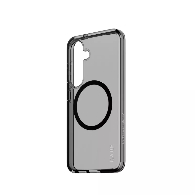 Capa PanzerGlass CARE™ by ® Urban Combat Smokey com preto compatível com Qi Samsung Galaxy S25