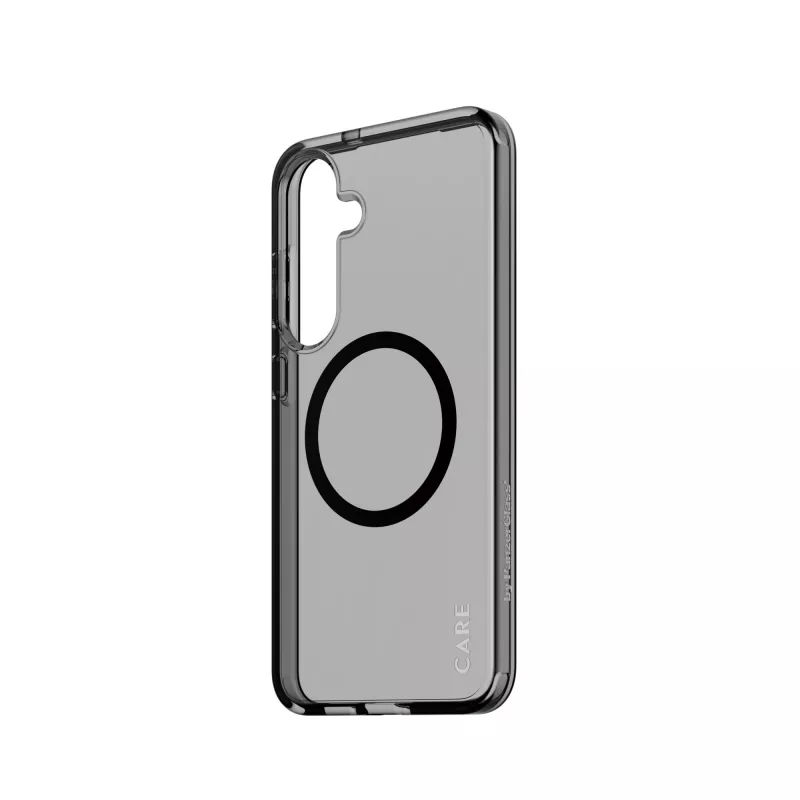 Capa PanzerGlass CARE™ by ® Urban Combat Smokey com preto compatível com Qi Samsung Galaxy S25+