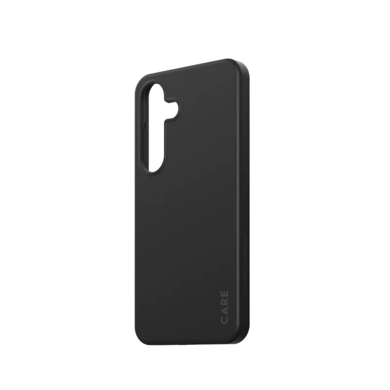 Capa PanzerGlass CARE™ by ® preta com compatibilidade Qi Samsung Galaxy S25