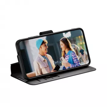 Capa carteira PanzerGlass Samsung Galaxy S25 transparente com suporte
