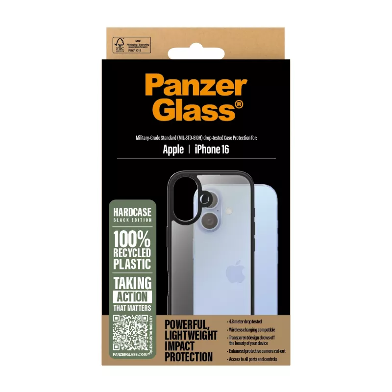 PanzerGlass ® HardCase transparente iPhone 16