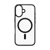 PanzerGlass ® HardCase transparente com moldura MagSafe preta para iPhone 16