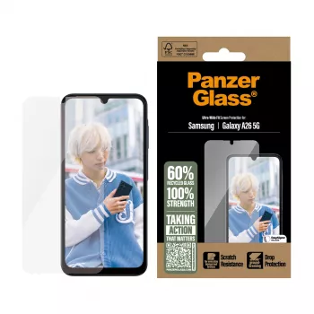 Película de proteção de ecrã PanzerGlass® Samsung Galaxy A26 5G | Ultra-Wide Fit