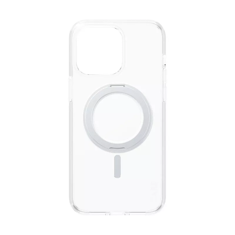 Capa PanzerGlass CARE™ by ® transparente com suporte prateado e MagSafe iPhone 15 Pro Max