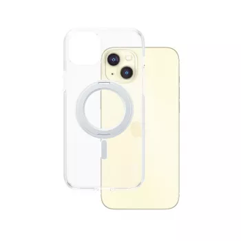Capa PanzerGlass CARE by ® Feature transparente com suporte prateado e MagSafe iPhone 15 Plus