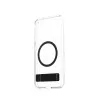 Capa PanzerGlass CARE™ by ® transparente com suporte preto e compatível com Qi Samsung Galaxy S25