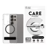 Capa PanzerGlass CARE™ by ® transparente com suporte preto e compatível com Qi Samsung Galaxy S25 Ultra