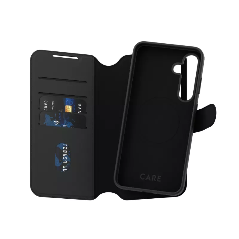 Capa carteira PanzerGlass CARE™ by ® Tango 2-in-1 com compatibilidade Qi Samsung Galaxy S25+