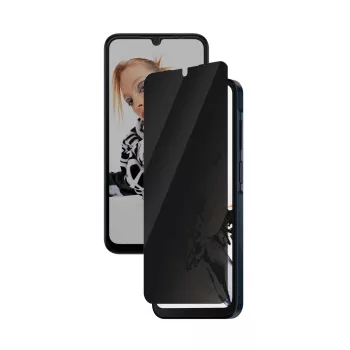 Película de proteção de ecrã com filtro de privacidade PanzerGlass SAFE. by ® Samsung Galaxy A26 5G | Ultra-Wide Fit com EasyAligner