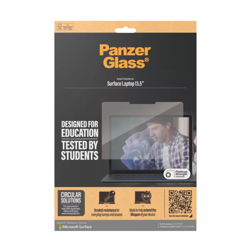 PanzerGlass® Película de proteção de ecrã Microsoft Surface Laptop 13,5 polegadas | 6 | 5 | 4 | 3 | 2