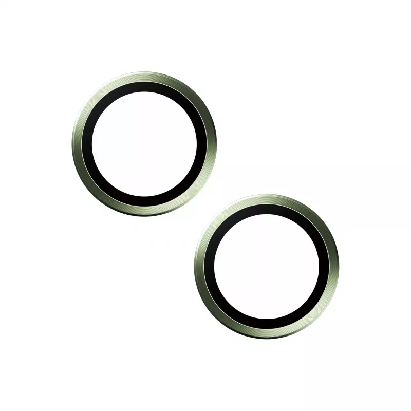 PanzerGlass ® Hoops® Proteção de lente da câmara verde iPhone 15 | 15 Plus