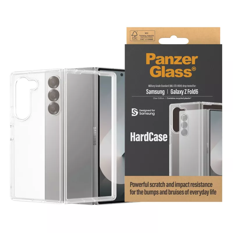PanzerGlass ® HardCase Transparente Samsung Galaxy Z Fold6, capa, Samsung, Samsung - Galaxy Z Fold6, Transparente