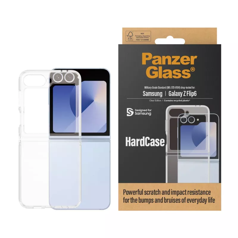 PanzerGlass ® HardCase Transparente Samsung Galaxy Z Flip6, capa, Samsung, Samsung - Galaxy Z Flip6, Transparente