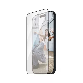PanzerGlass SAFE. by ® Proteção de ecrã com moldura preta iPhone 16 Plus | 15 Plus | Ultra-Wide Fit