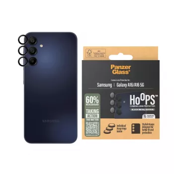 PanzerGlass ® Hoops® Proteção de lente da câmara preto Samsung Galaxy A16 | A16 5G