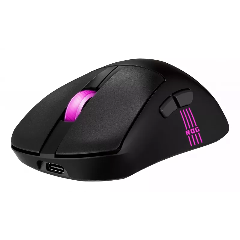 ASUS ROG Keris II Origin BLK Rato Gaming Destro RF Wireless + Bluetooth + USB Type-A Ótico 42000 DPI