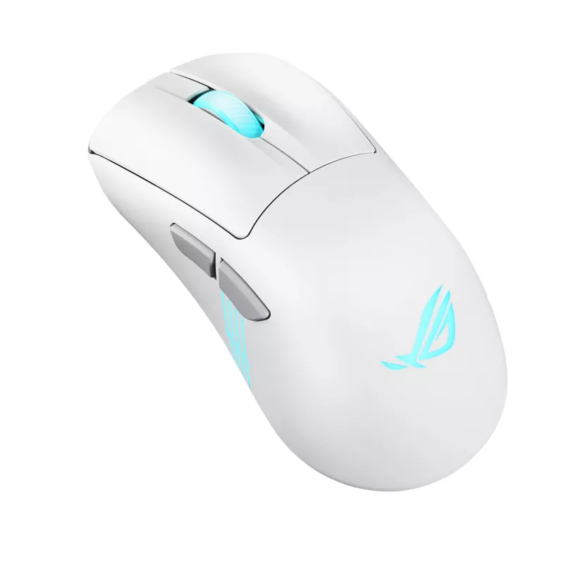 ASUS ROG Keris II Origin WHT Rato Gaming Destro RF Wireless + Bluetooth + USB Type-A Ótico 42000 DPI