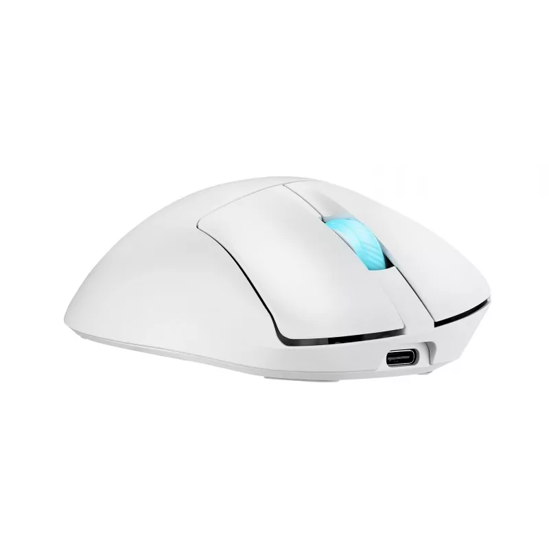 ASUS ROG Keris II Origin WHT Rato Gaming Destro RF Wireless + Bluetooth + USB Type-A Ótico 42000 DPI
