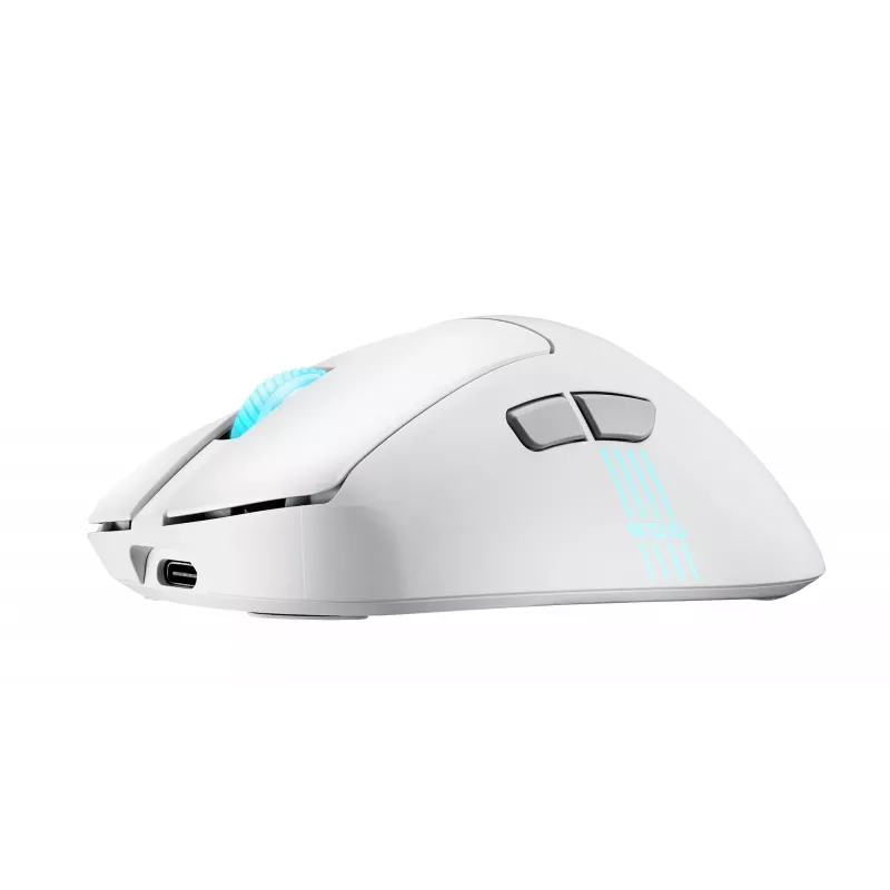 ASUS ROG Keris II Origin WHT Rato Gaming Destro RF Wireless + Bluetooth + USB Type-A Ótico 42000 DPI