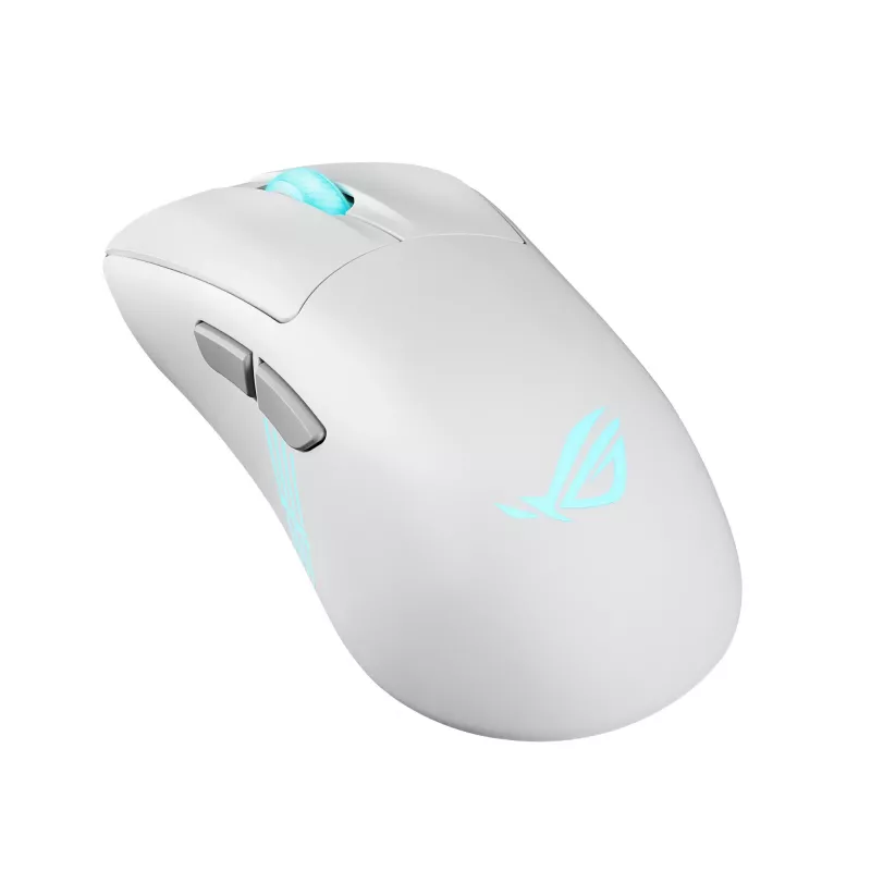 ASUS ROG Keris II Origin WHT Rato Gaming Destro RF Wireless + Bluetooth + USB Type-A Ótico 42000 DPI