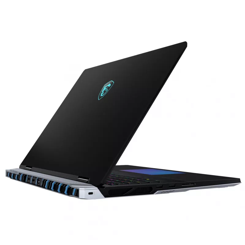 MSI Titan 18 HX AI A2XWIG-073 Portátil Intel Core Ultra 9 285HX 45,7 cm (18 polegadas) UHD+ 64 GB DDR5-SDRAM 6 TB SSD NVIDIA GeForce RTX 5080 Wi-Fi 7 (802.11be) Windows 11 Pro Preto