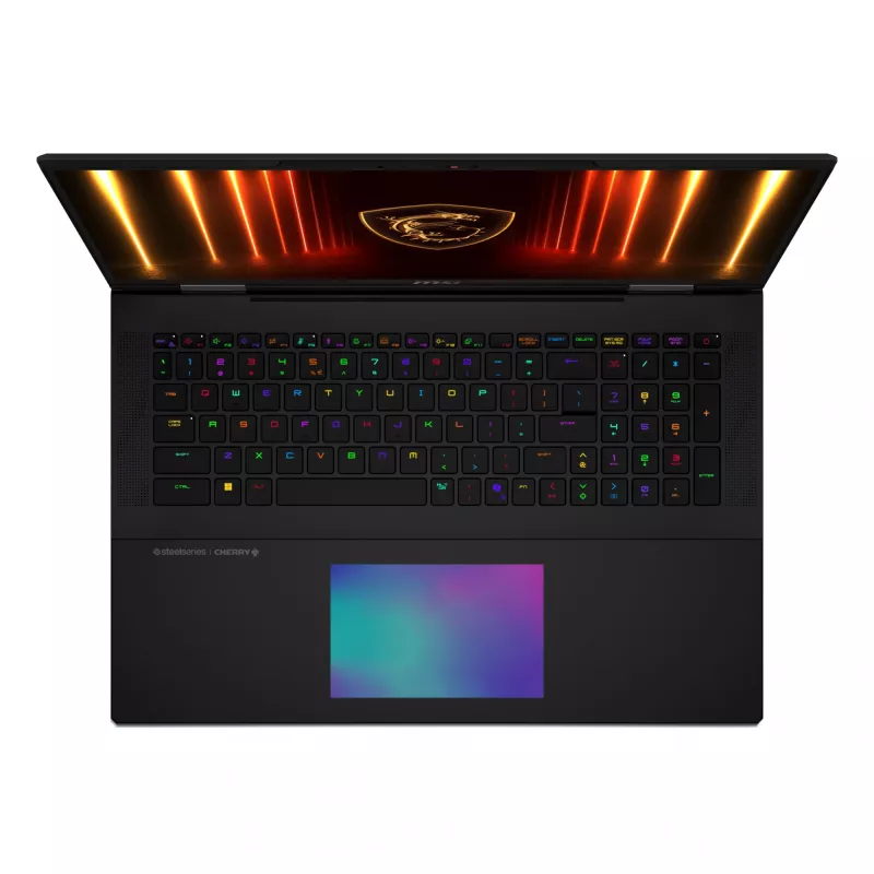 MSI Titan 18 HX AI A2XWIG-073 Portátil Intel Core Ultra 9 285HX 45,7 cm (18 polegadas) UHD+ 64 GB DDR5-SDRAM 6 TB SSD NVIDIA GeForce RTX 5080 Wi-Fi 7 (802.11be) Windows 11 Pro Preto