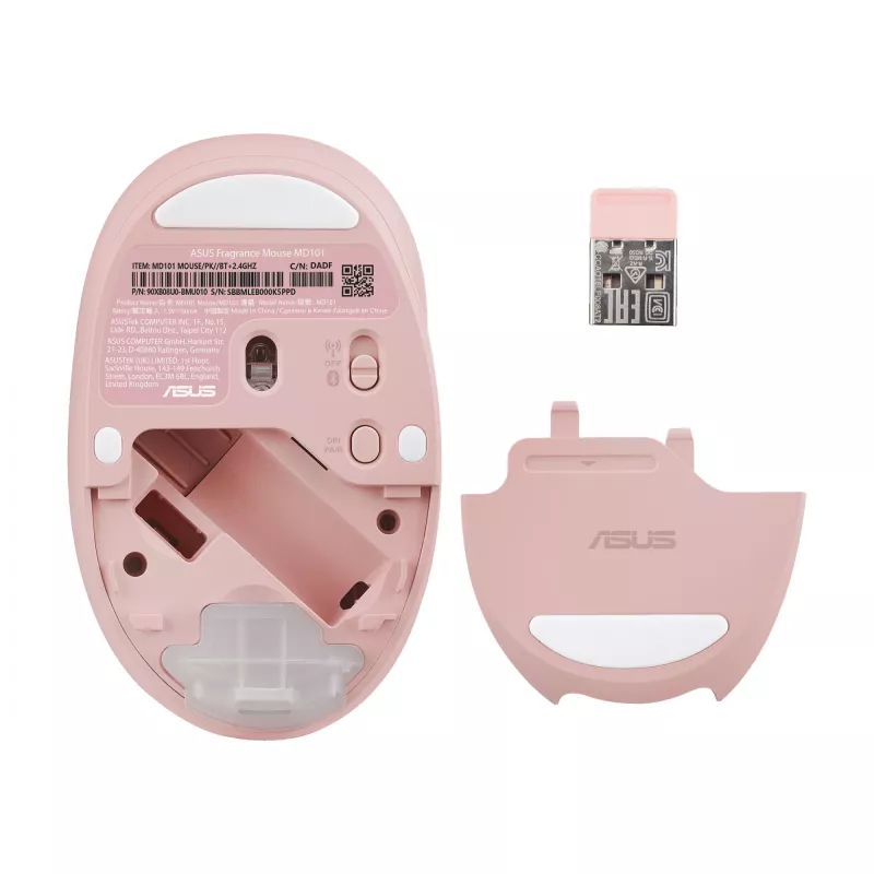 Rato ASUS Fragrance MD101 Home ambidestro RF Wireless + Bluetooth ótico 2400 DPI