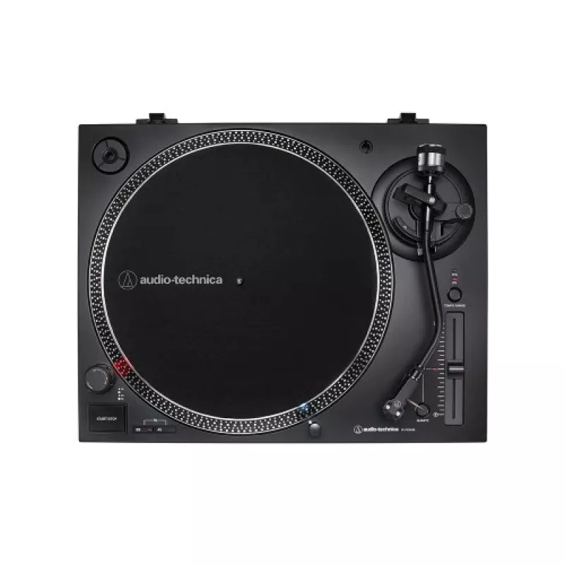 Gira-discos Audio-Technica AT-LP120XUSB com acionamento direto (analógico e USB), prata
