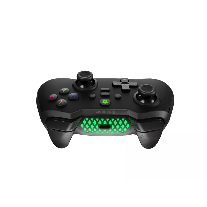 Comando de jogos GENESIS Mangan 400 preto Bluetooth analógico/digital Android, MAC, Nintendo Switch, PC, iOS