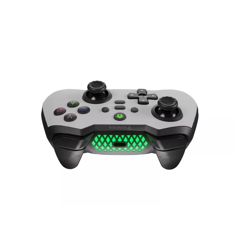 Comando de jogos GENESIS Mangan 400 branco Bluetooth analógico/digital Android, MAC, Nintendo Switch, PC, iOS